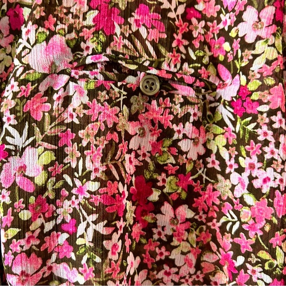 Kut from the Cloth Floral Button Up Women’s Fit Medium Spring Church Date Brunch - Picture 5 of 7